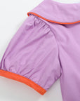 Purple Halloween Scene Girls Dress