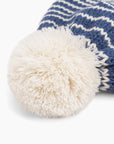 Kids Earflap Winter Hat- Striped Blue- Toddler