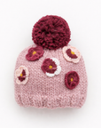Pansy Rosy Beanie Hat for Baby & Kids