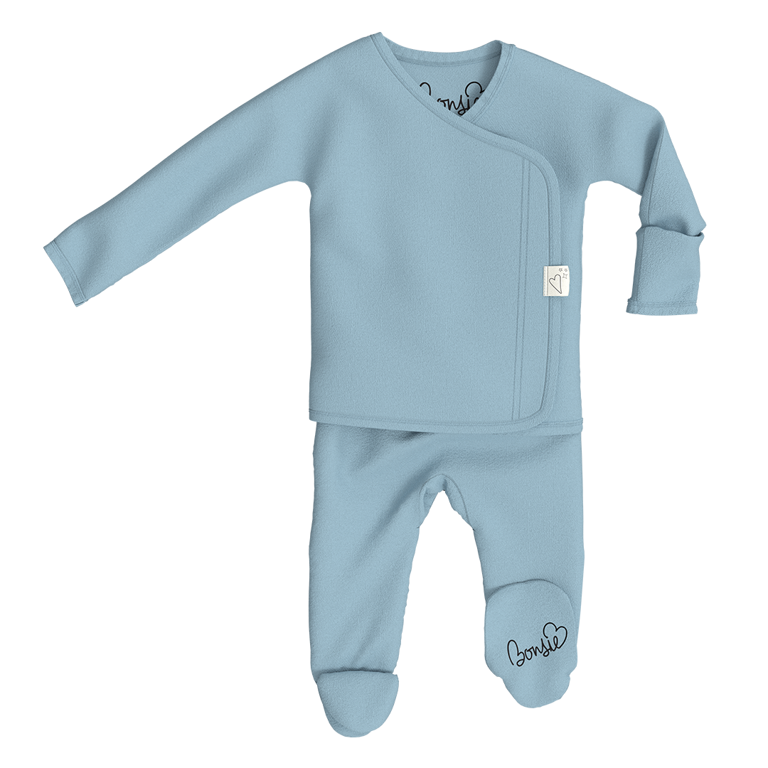 Bonsie Skin to Skin Babywear Footie - Ripple