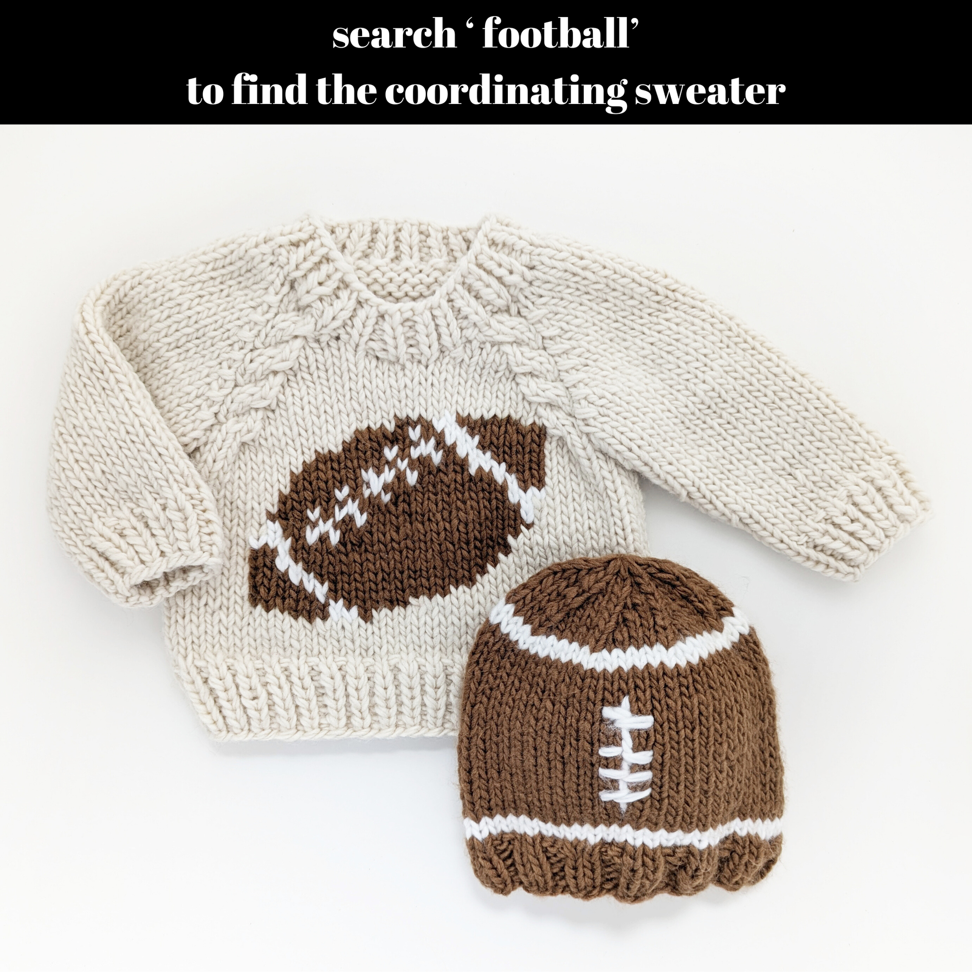 Football Beanie Game Day Hat Baby & Kids