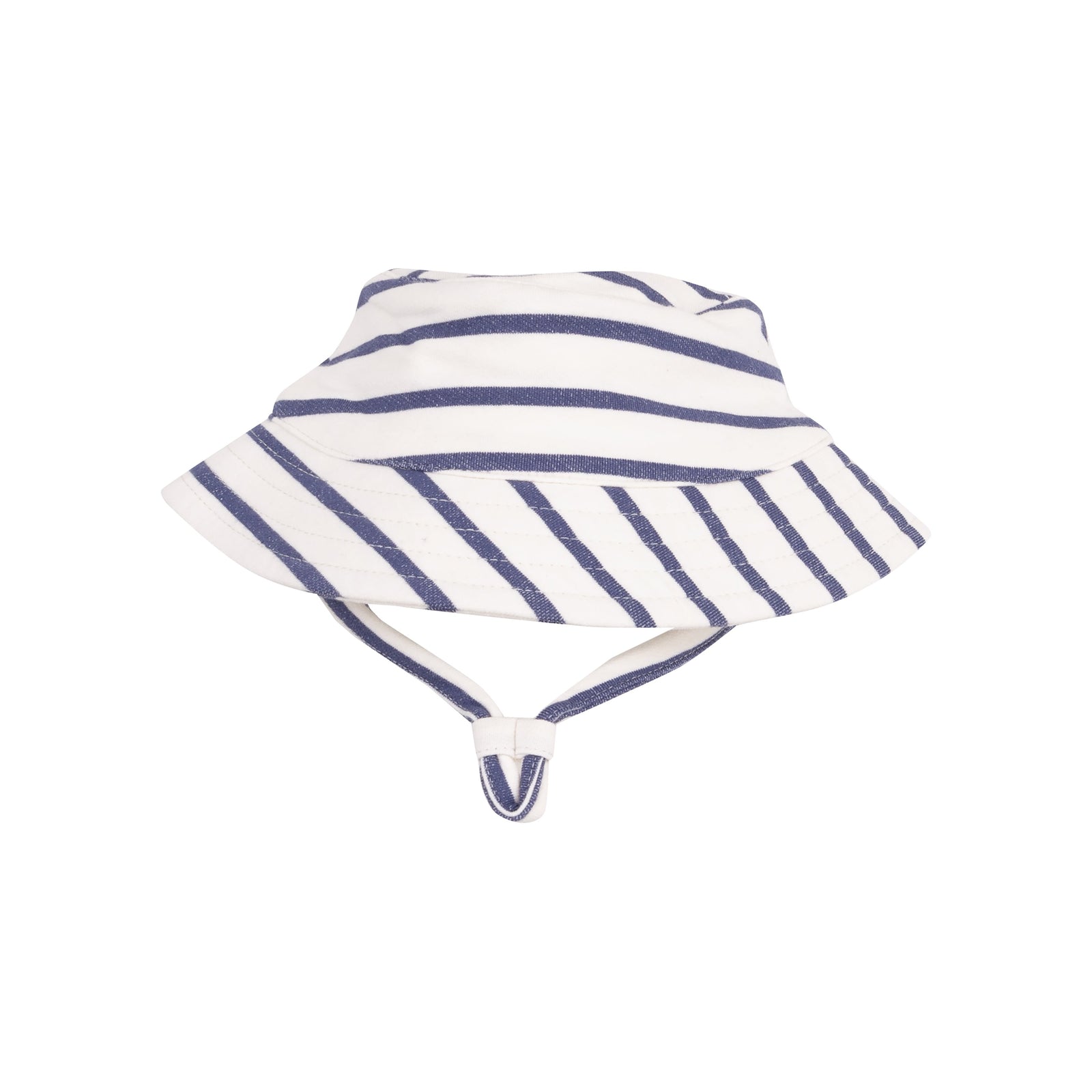 Navy Stripe French Terry Bucket Hat