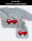 Fire Engine Crew Neck Sweater for Baby & Toddler