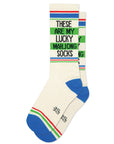 These Are My Lucky Mahjong Socks Gym Crew Socks