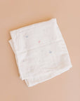 Muslin Swaddle Nautical Ocean Baby Organic Whale Crab Gift: Blue