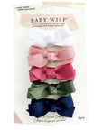 5 Chelsea Boutique Grosgrain Bows on Snap Clips - Juniper