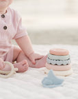 Classic Silicone Stacking Teething Ring Toy