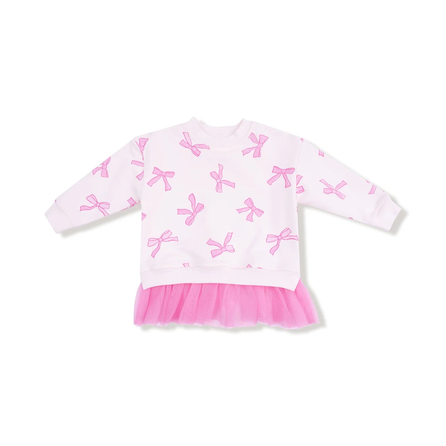Angel Dear French Terry Sweatshirt W/ Tulle Ruffle and Ribbed Legging