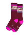 Badass Grandma Gym Crew Socks