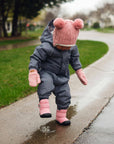 Dusty Pink | Toasty-Dry Booties: 8 Toddler / Water Resistant