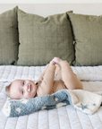 DOUBLE-LAYER BAMBONI® MINI BLANKETS: Elephant Double Layer