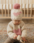 Sweetheart Crew Neck Knit Sweater