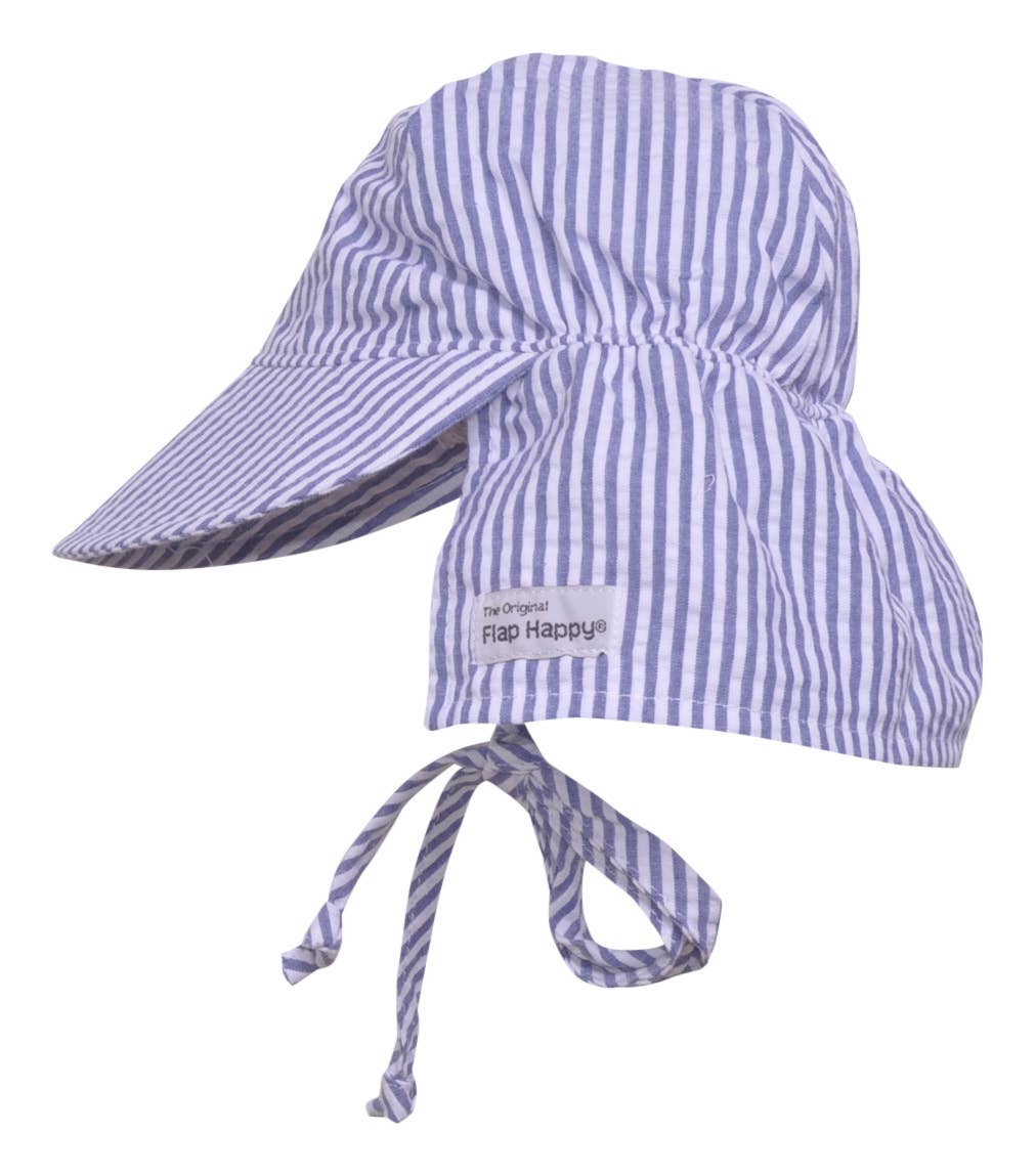 Kids UPF50+ Girls and Boys Original Flap Hat with Ties