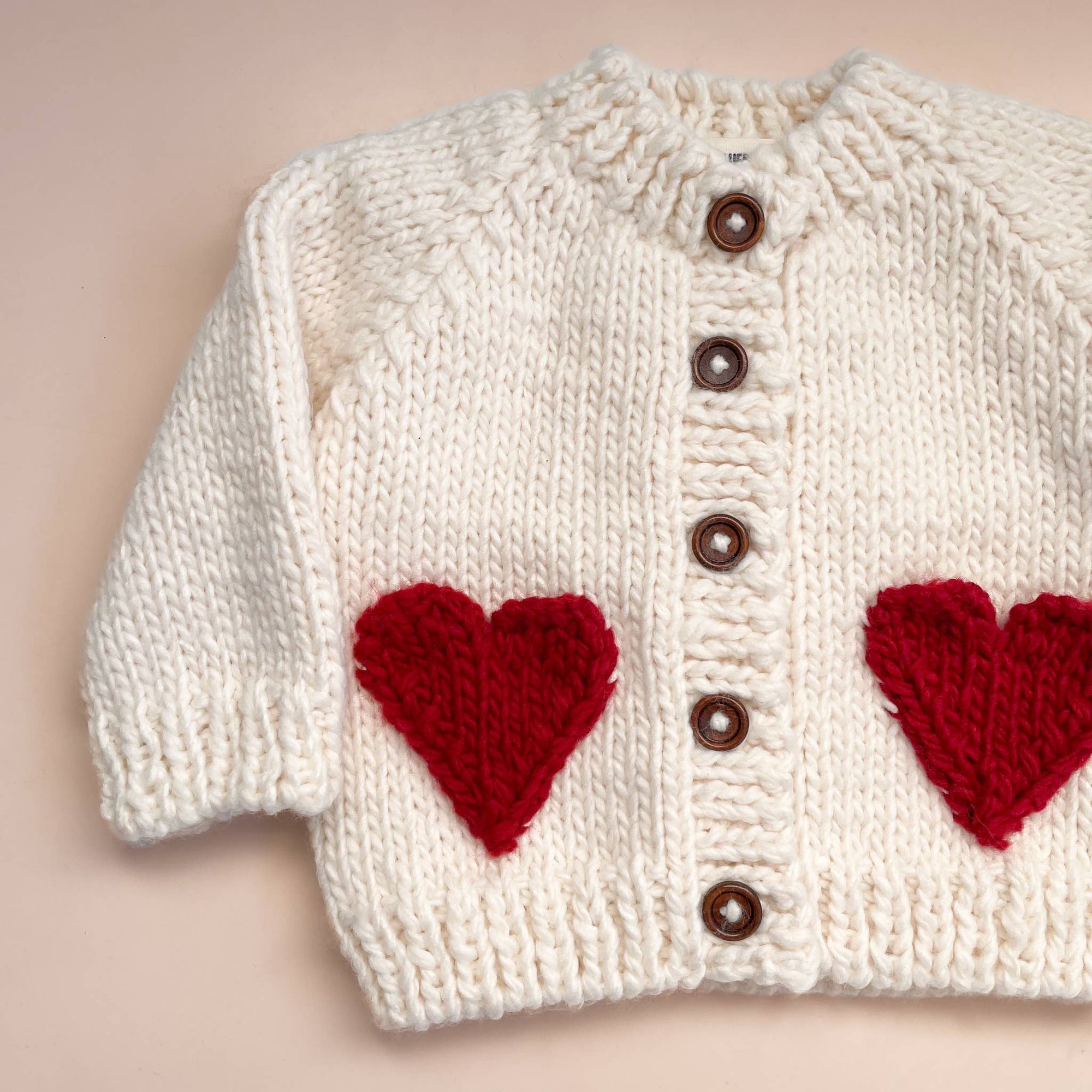 Heart Baby & Kids Knit Sweater Cardigan
