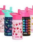 Pink and Gold Stars 14 oz Steel Bottle