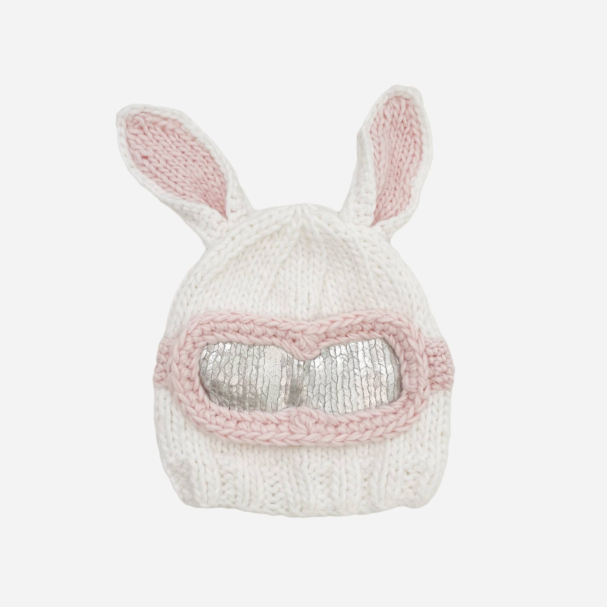Ski Goggles Bunny Baby Kids Winter Snow Hat