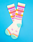 Good Moms Say Bad Words Gym Crew Socks