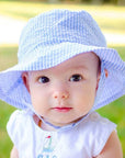 Light Blue Stripe Seersucker Bucket Hat Baby & Toddler