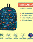 Jurassic Dinosaurs Backpack - 16 Inch