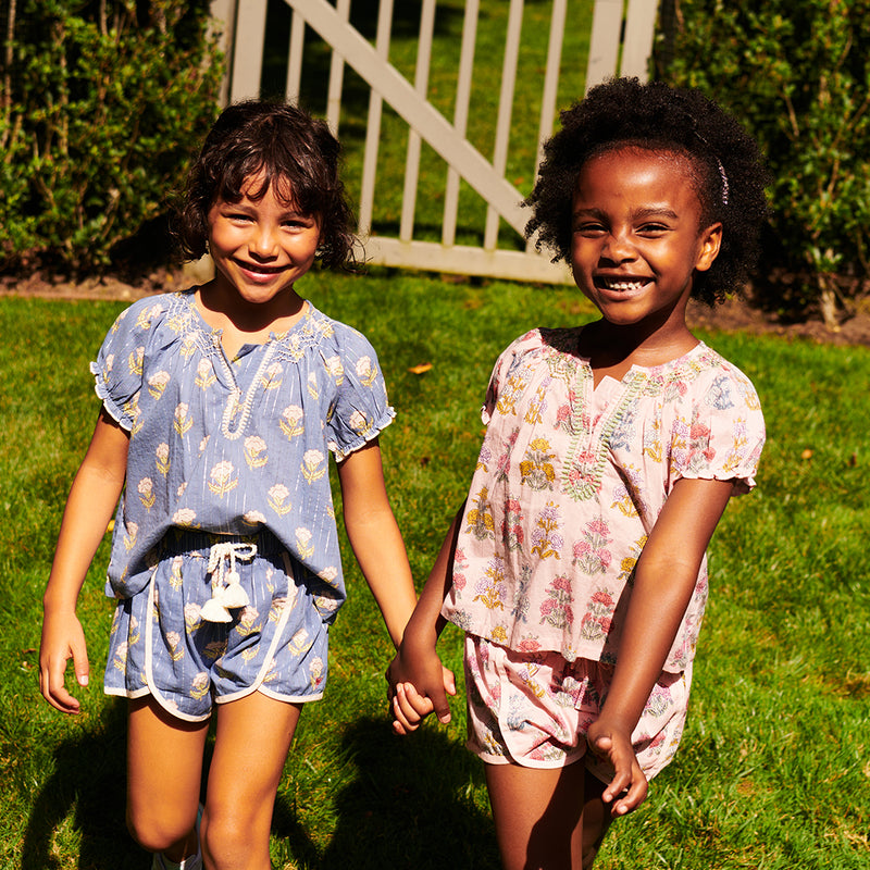 Girls Pink Chicken Millie Short