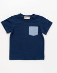 Thimble Classic Pocket Tee in Azure Marine