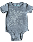 Rowdy Sprout Black Sabbath Short Sleeve Onesie, Tri Grey |Mockingbird Baby & Kids