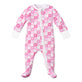 Block Hearts Zip Baby Onesie