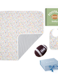 Football Blanket Baby Gift Bundle