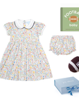 Football Sally Dress Baby Gift Bundle