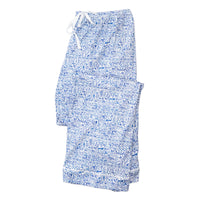 Joy Street Cape Cod Women Long Button Front Pajama, blue