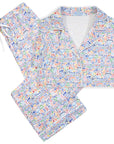 Martha's Vineyard Women's Button Front Long Pajama Set
