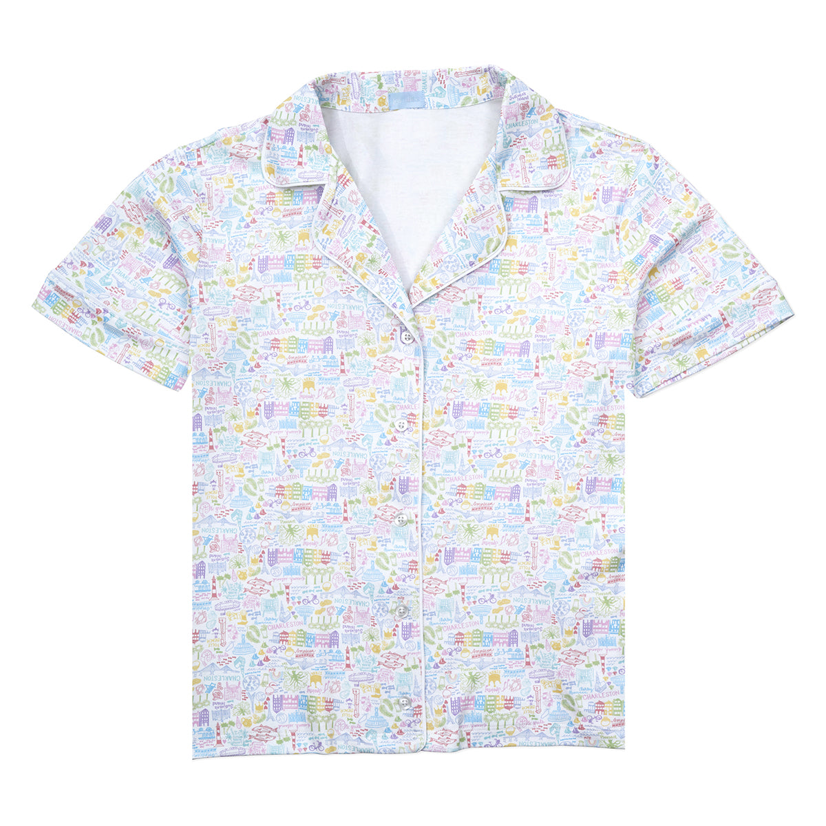 Rhode Island Women’s Button Front Short Pajama Set