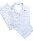 Chicago Women's Button Front Long Pajama Set