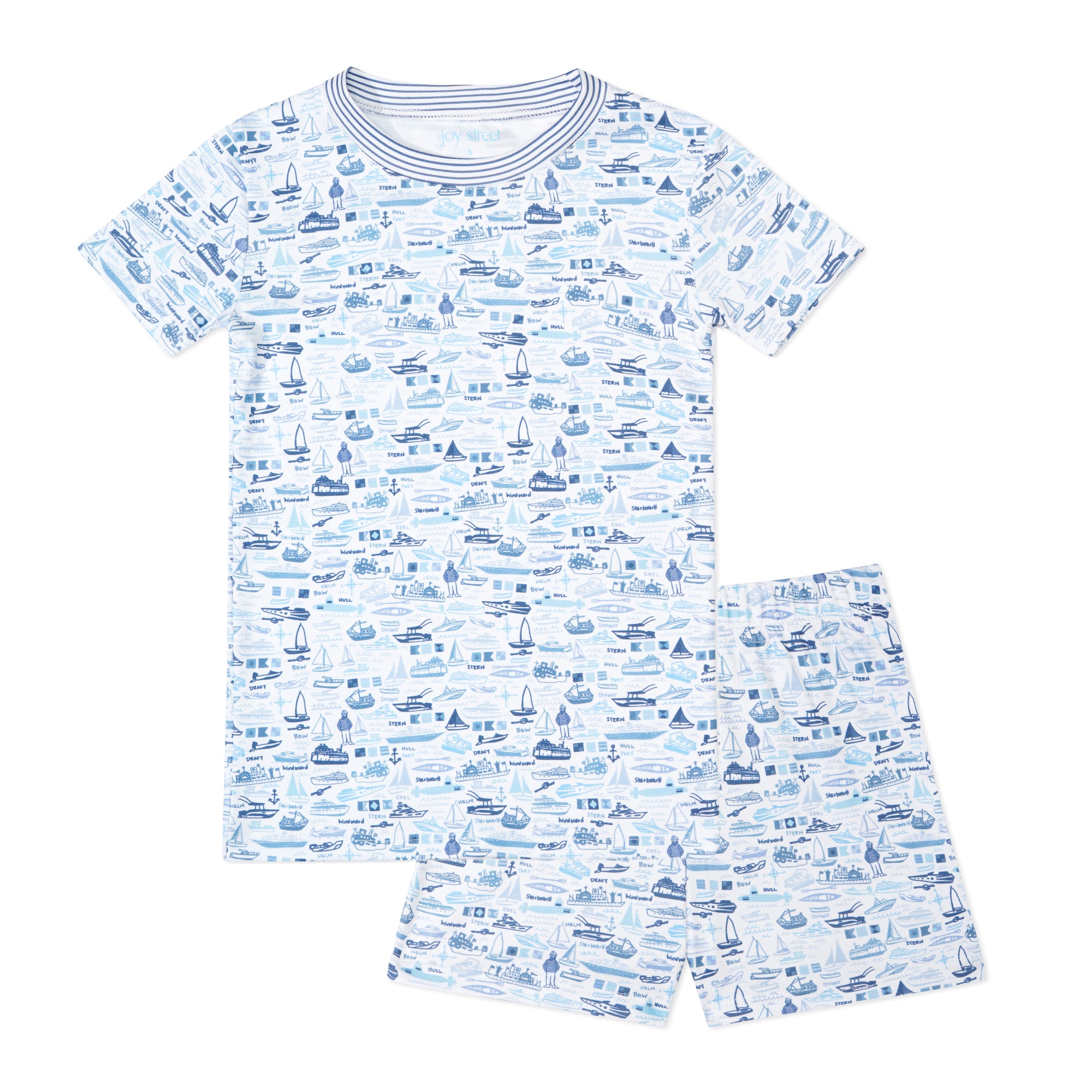 Boats Kids Short Pajama Set