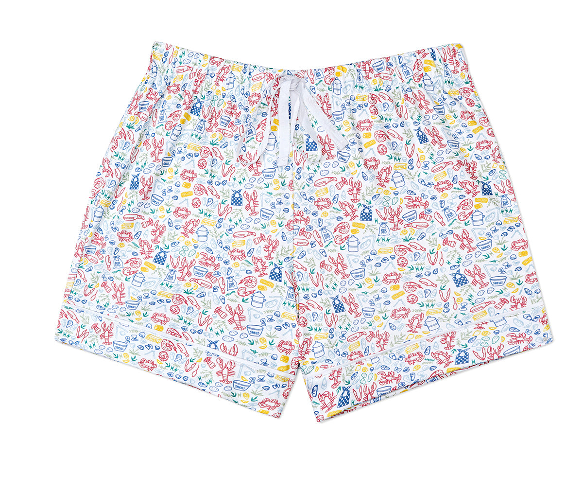 Lobster Bake Women’s Button Front Short Pajama Set