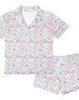 Lobster Bake Women’s Button Front Short Pajama Set
