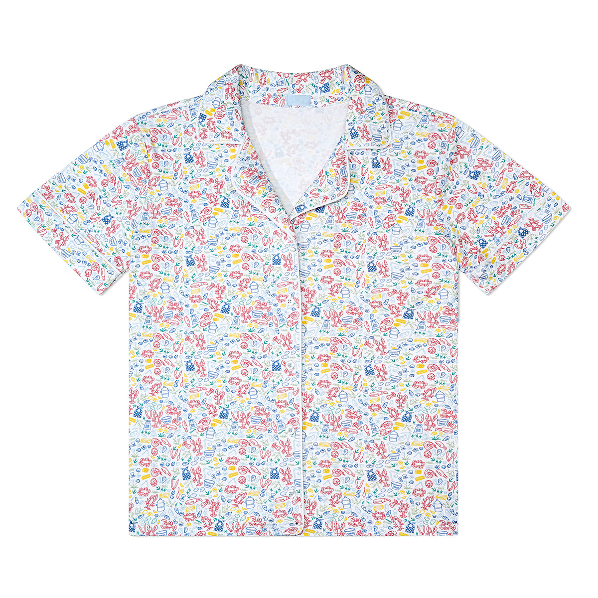Lobster Bake Women’s Button Front Short Pajama Set