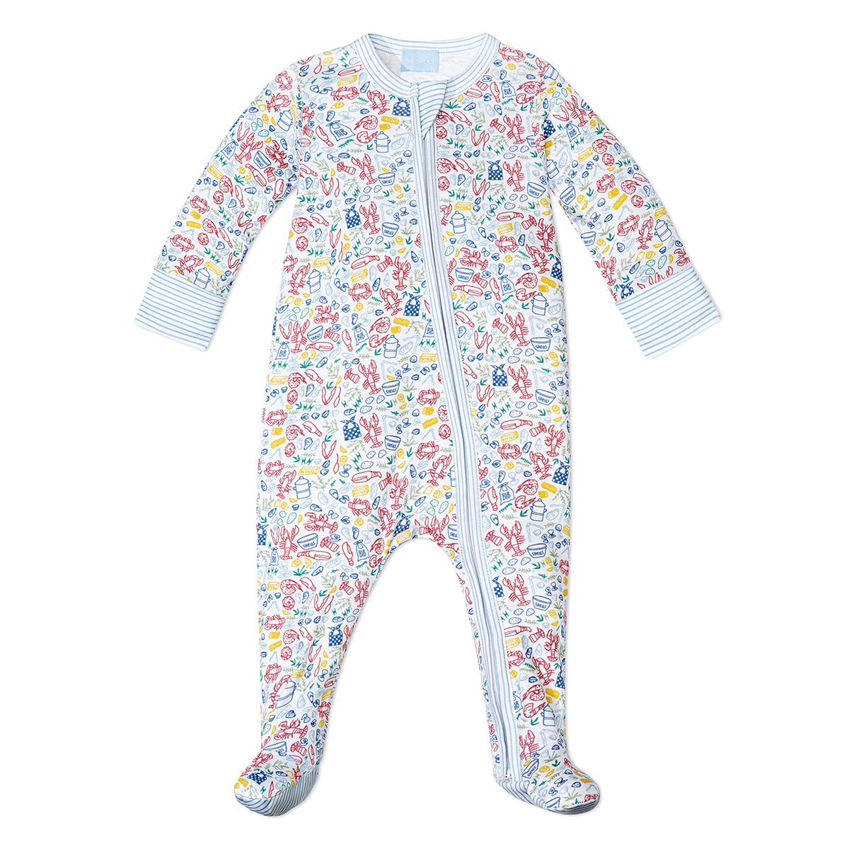 Lobster Bake Zip Baby Onesie