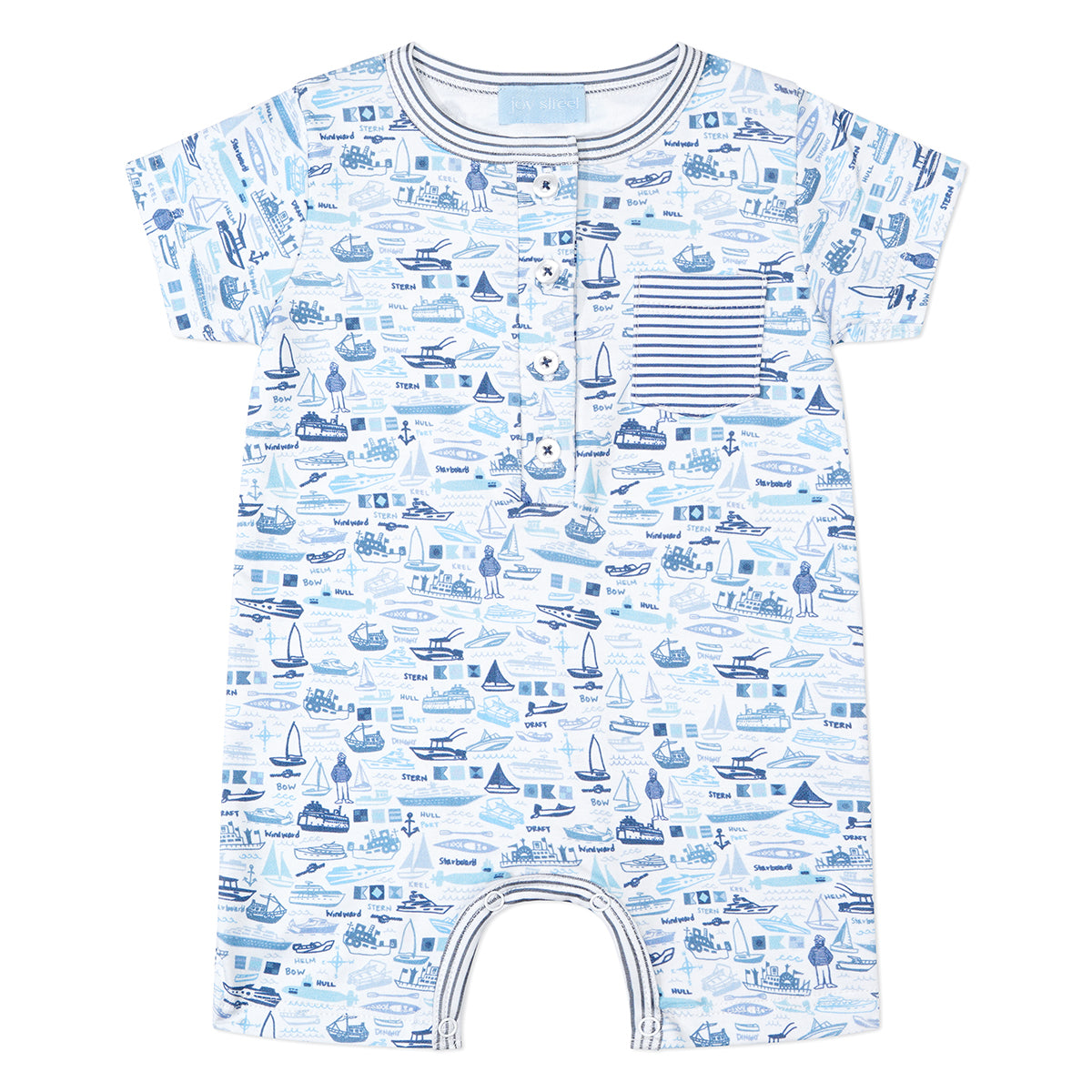 Boats Boys Shortie Romper