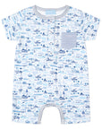 Boats Boys Shortie Romper