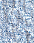 Joy Street Boston Print detail, Blue