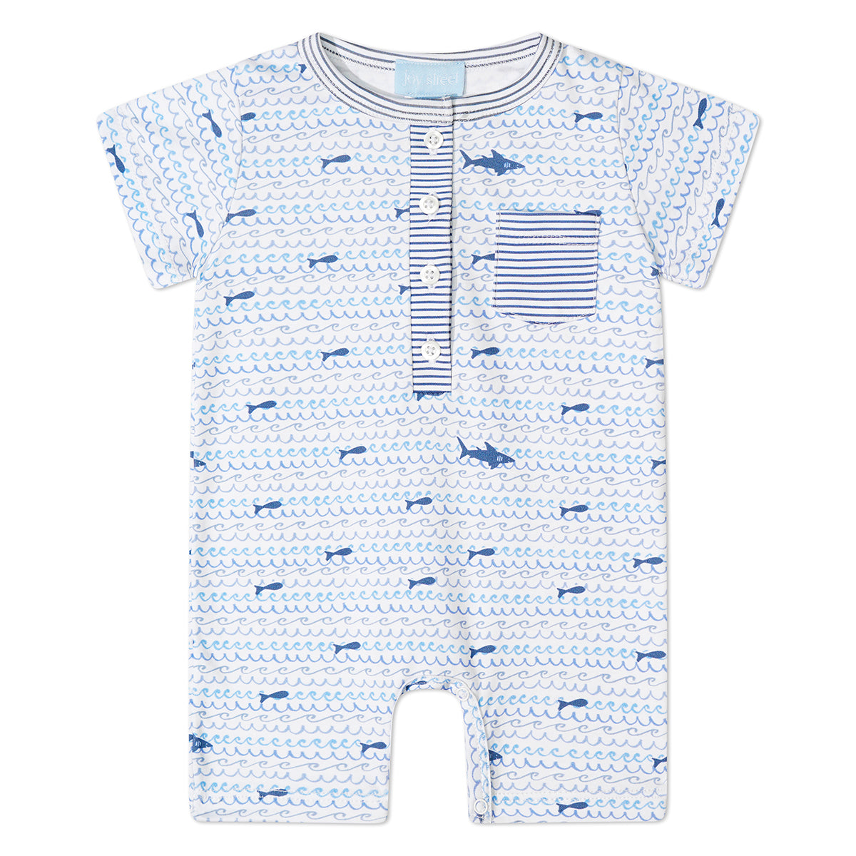 Sharks Boys Shortie Romper