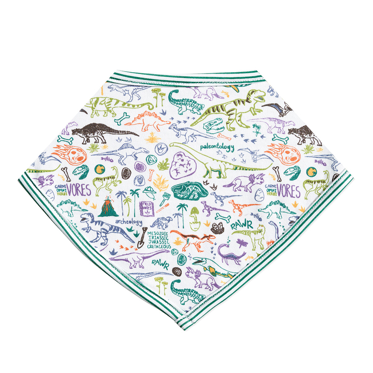 Dino Bandana Baby Bib
