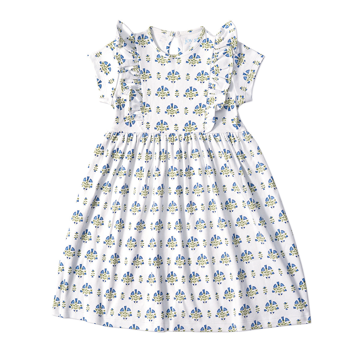Posy Floral Block Block Print Lily Play Dress