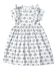 Posy Floral Block Block Print Lily Play Dress