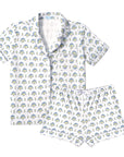 Posy Floral Block Women’s Button Front Short Pajama Set
