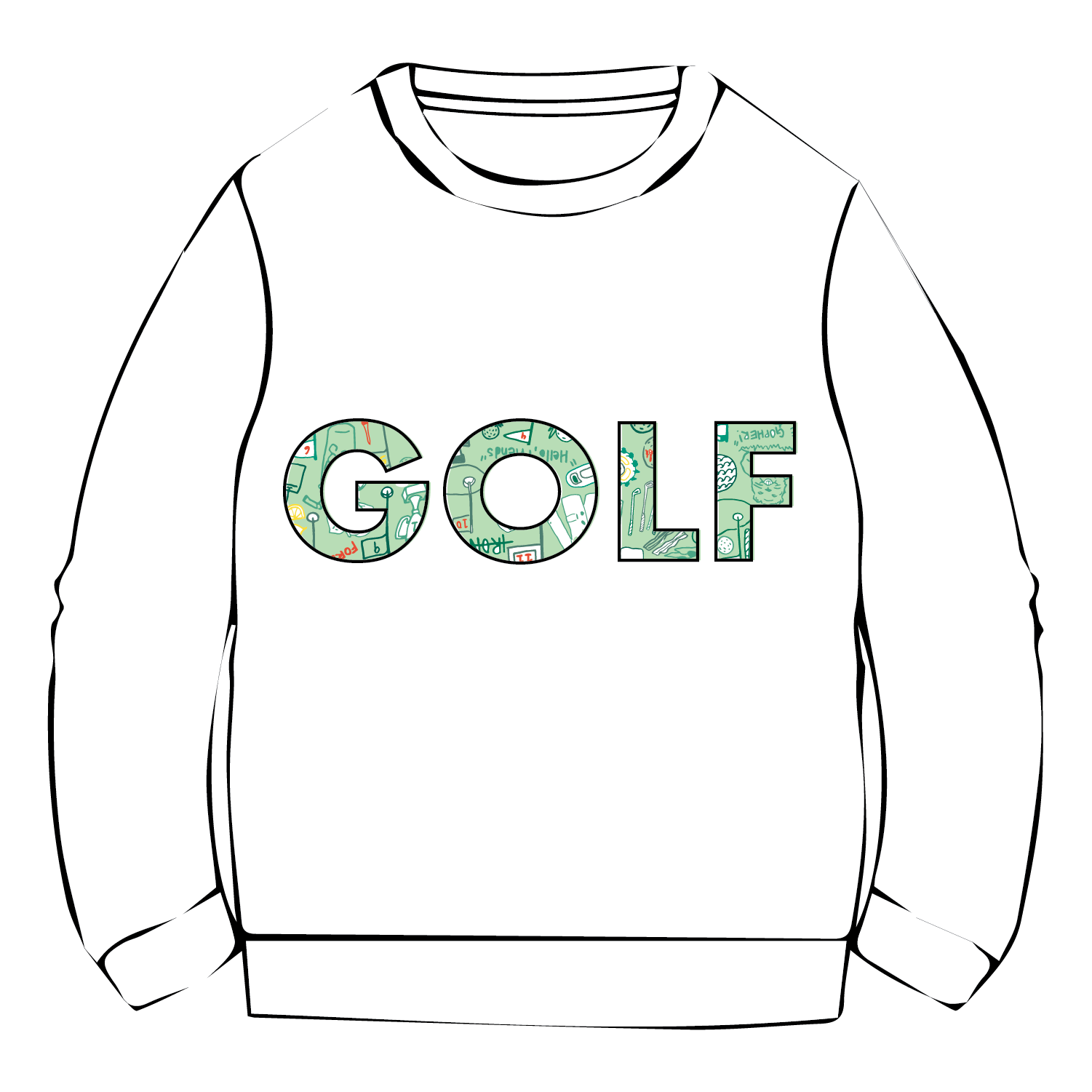 Golf Kids Crewneck Sweatshirt