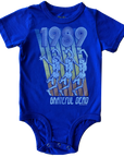 Rowdy Sprout Grateful Dead Short Sleeve Onesie, Tangled Up in Blue |Mockingbird Baby & Kids