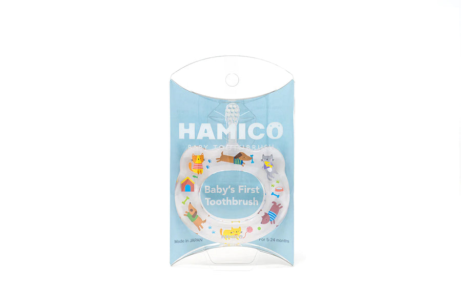 Baby Hamico cats & dogs baby toothbrush in package