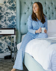 Sailor Hearts Women’s Button Front Long Pajama Set
